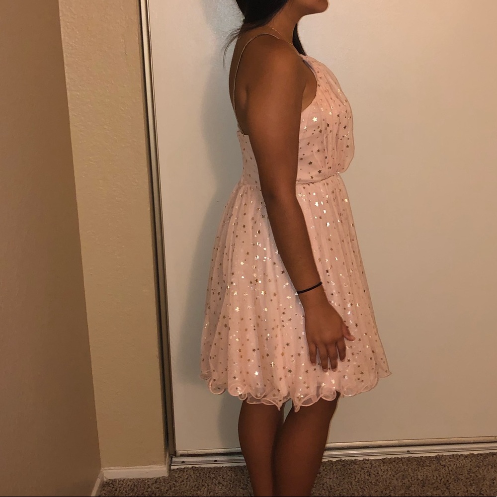 Pink/gold star dress size 1 m